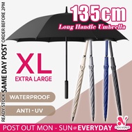 《 135CM WIDE 》Large Canopy Auto Open Golf Umbrella Long Handle 8 Frames Umbrellas Payung Hujan 雨伞