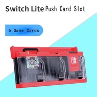 6 Slots Game Card Cartridge ABS Push Card Case Storage Box for Nintendo Switch &amp; Switch Oled / Lite Games Holder Cartridges Collect Protect