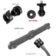 17mm-17.4mm Ball Head Adapter to 1/4" Screw 6mm Conversion Head Live Streaming Mount Accessory Ball 