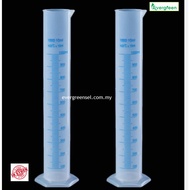 Silinder Penyukat Plastik Tapak Heksagon 1L & 2L/ Plastic Measuring Cylinder, Graduated 1000ml & 200