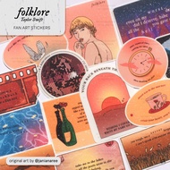 Folklore by Taylor Swift Vinyl Stickers