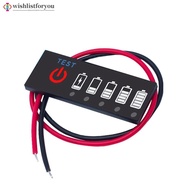 Wishlistforyou 3.7V-29.4V 18650 Li-ion Lipo Lithium 12V Battery Level Indicator Tester Capacity Test