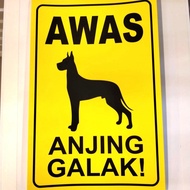 Sign sticker Beware Of Fierce Dogs/sign sticker Beware Of Fierce Dogs