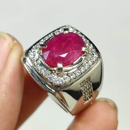 CINCIN BATU PERMATA RUBY ASLI NATURAL