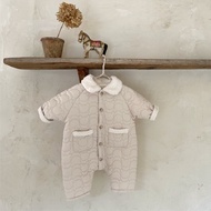 【flowerlove fashionable】 เสื้อผ้าเด็กแรกเกิดชุดหมีชุดเด็กขนแกะเด็กทารกแขนยาวฤดูหนาวทารกแรกเกิดฤดูหนาวชุดชั้นใน &amp; ชุดนอน