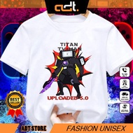 Titan TV MAN Upload 3.0 T-shirt, upgraded version of Skibidi Toilet TV Head Monster for children