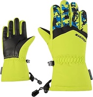 Kids Lett-Z Ski Gloves/Winter Sports | Waterproof Breathable Lime, 5.5