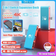 [SG READY STOCK] 3-IN-1 Nintendo Switch TV Dock Docking Station 4K/30Hz HDMI Adapter for Switch Oled NS Expansion Dock