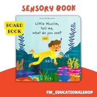 SENSORY BOOK For Baby - 2 year old :Tell Me What Do You See[SEA] Touch And Feel Book For Baby Books 