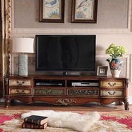 Carpenter - 實木電視櫃茶几組合臥室美式風格電視櫃加高款客廳地櫃180CM