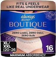 Always Discreet Boutique Incontinence Underwear Maximum Rose X-Large (Pack of 16)
