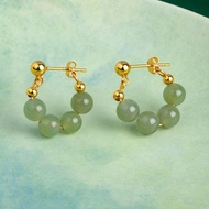 [50% Off Hot Sale] Jade 925 Silver Earrings Female Jade New Chinese Earrings High-End Sense Gift for