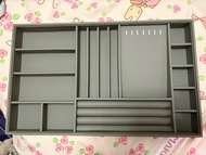 首飾化妝品抽屜收納格 分隔分類 首飾盒 彷皮