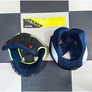 100% ORIGINAL AXXIS GECKO FLIP UP HELMET INNER LINING WITH CHEEK PAD SET (XL)