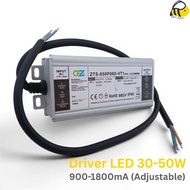 LED Driver 30-50Watt 900-1800mA Adjustable - LED LightTrafo 30W to 50W