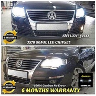 Volkswagen Passat B6 6500k White Canbus LED Headlight Bulb Error Free - H1 H7 H8 H11 HB3 HB4 W5W T10