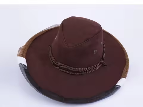 1PCS The cowboy preventing cap hat bee clothing export nylon protective cap peak anti bee