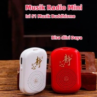 Mini Radio Music Speaker Player with Paritta Ta Pe CoTALI contains 51 Buddhist songs can be powered 
