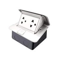 ชุดเต้ารับฝังพื้นอลูมิเนียม BTICINO 150630NA สีเทา (1167594)