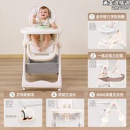 兒童餐椅多功能寶寶餐桌椅子家用嬰兒飯坐椅升降摺疊可攜式座椅