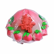 Gin Thye Traditional Chinese Birthday Peach Bun 2.8KG [Total 28pcs – All Small Longevity Buns 寿桃]