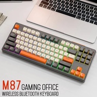 ZIYOULANG M87 Wireless Bluetooth Keyboard Bluetooth 2.4G Dual Mode Connect Rainbow Light 87 Keys Mec