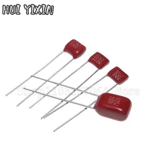 20PCS CBB Polypropylene Film Capacitor 100V 104J 103J 102J 101J 0.1UF 0.01UF 10NF 100NF 220NF 331J 4