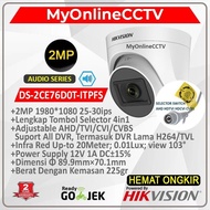 Hikvision DS-2CE76D0T-ITPFS 2MP Camera Audio Microphone Build In Sound
