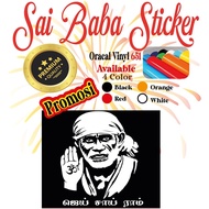 *Premium* Sai Baba Sticker/Om Sai Ram Sticker/Oracle/Car,Lorry,Motor,Window /waterproof sticker High