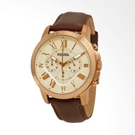 Fossil-Grant Chronograph Jam Tangan Pria - Brown Rose Gold FS4991