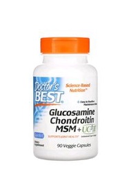 Doctor's Best葡萄糖胺軟骨素 MSM 加 UCII 90 粒素食膠囊