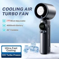 ( 199 Speed ) SS-026 Super High Speed 199 Adjustable Jet Fan Rechargeable Handheld Fan Air Condition