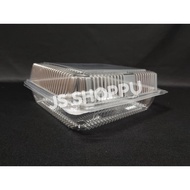 Kuih Container OPS L200 / Disposable Plastic Clear Bakery Container (50pcs±) / 8" x 8" square cake t