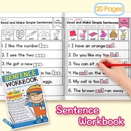 Sentence & Sight-Word Workbook Set for Kids — 4 Books (2nd Edition)—Read, Trace &Write Simple Senten