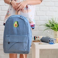 fruit denim backpack