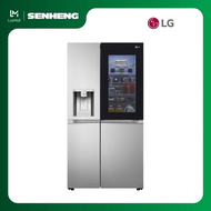 LG 674L Side-by-Side Fridge with InstaView & Door-in-Door™ in Noble Steel Finish (LG-GCX257CSES)