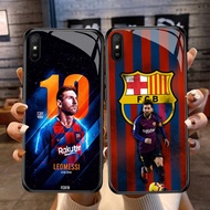 DF-87 Messi in Barcelona Club TPU HD Glass Casing for Xiaomi Redmi 9A 9i 7 Note 7 Pro