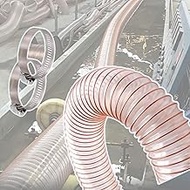 Dust Collection Pipe/Air Exhaust Pipe, 3m/9.84ft, 5m/16.4ft, 10m/32.8ft with Clamps, Extraction Hose