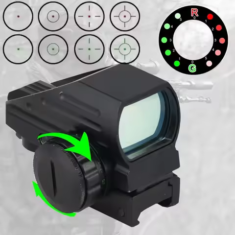 HD103 Red Green Dot Sight Tactical Reflex Sight Optics Hunting Rifle Scope 11/20mm Rail Mount AK Tac