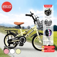 GDeal 14 Inch Children's Bicycle Boys And Girls With Auxiliary Wheels And Basket Cute Version Kids B