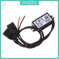 Mojito DC Converter 12V To 5V 3A Double 2 USB To Auto Power Regulator Voltage Step Down 15W 3A total