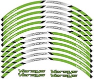 PUXINGPING- 12 Pcs Fit Motorcycle Wheel Sticker stripe Reflective Rim For Kawasaki VERSYS (Color : 5)