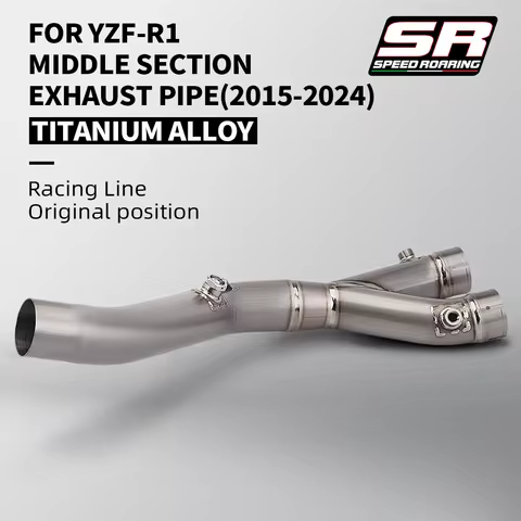 Motocicleta escape Mid Link tubo silencioso, sistema de fuga, Yamaha YZF R1, MT-10, MT10, FZ-10, 202