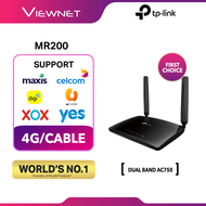 TP-LINK MR200 AC750 Wireless Dual Band 4G LTE WiFi SIM Router