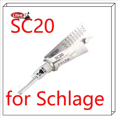 2026 NEW Lishi 2-in-1 Pick/Decoder for Schlage SC20/SC4/SC9/SC10 (6-Pin C/E/F-Keywa) LOCKSMITH TOOL