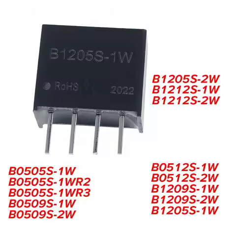1PCS B0505S-1W B0505S-1WR2 B0505S-1WR3 B0509S-1W B0509S-2W B0512S-1W B0512S-2W B1209S-1W B1209S-2W B