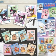 Capybara, Kuromi, Cinnamoroll, Labubu, Doremon Notebook 96 Pages (4 cells, 5 cells)