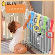 SUER 1/4pcs Baby Crib Hooks, Plastic Light Weight Playpen Pull Ring, Gift Playpen Accessories Baby W