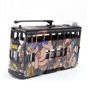 Tiny 62 Micro Shadow Toy Comix Tram Hong Kong Tiny Tram Tram Bus Anime Cartoon Painting Decoration B
