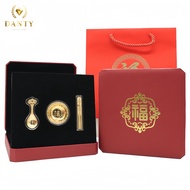 【DANTY】 3-piece set of 999/24K pure gold (1.20g) Pure Gold Harvest Prayer Set